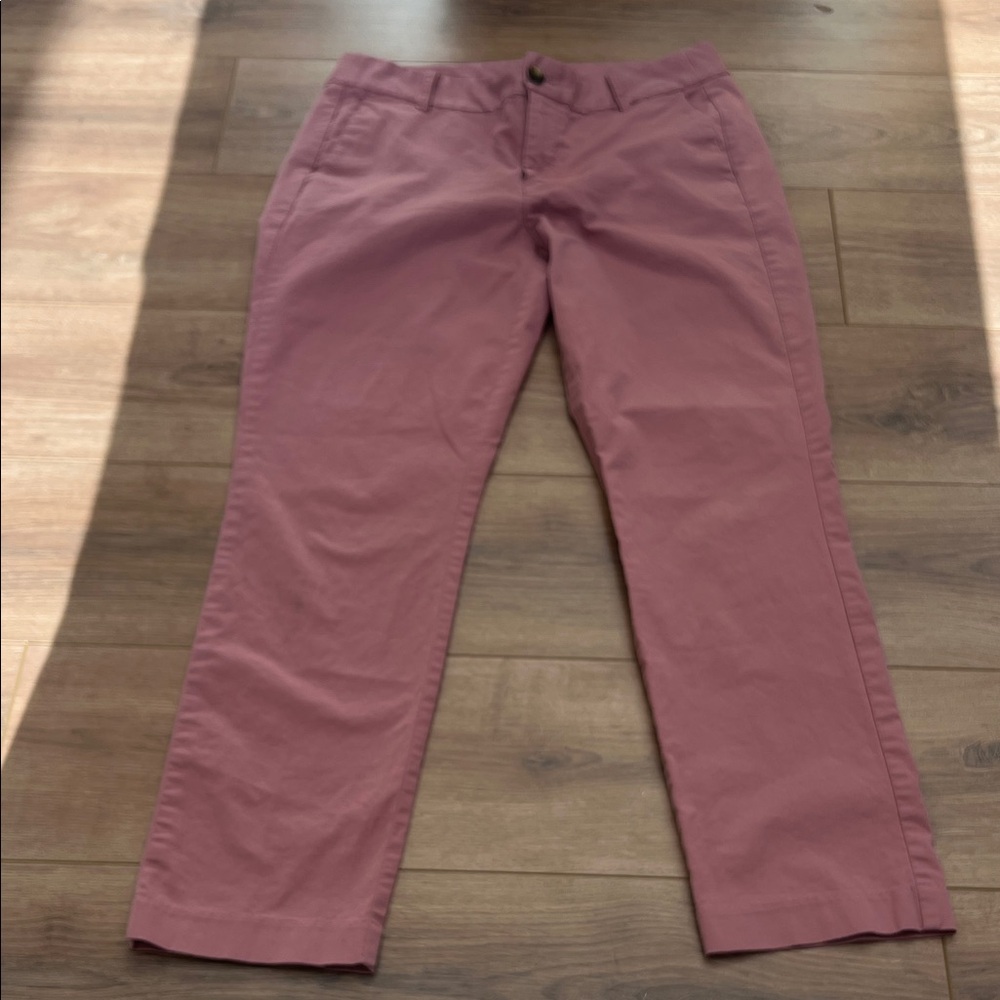 J. Crew Pink Straight Leg Pants